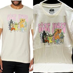 Star Wars Cream Graphic T-Shirt Men’s size M